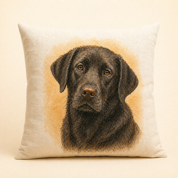 Custom Pet Portrait Pillow