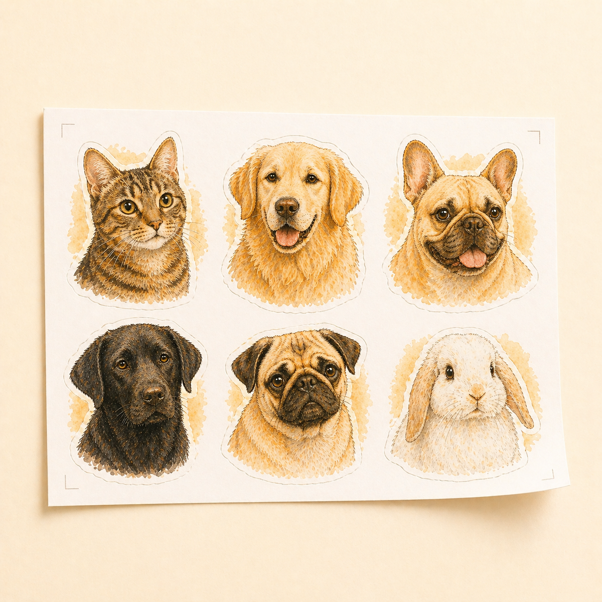Custom Pet Sticker Sheet